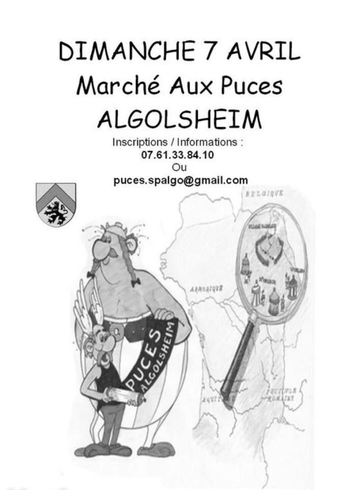 Affiche du marché aux puces